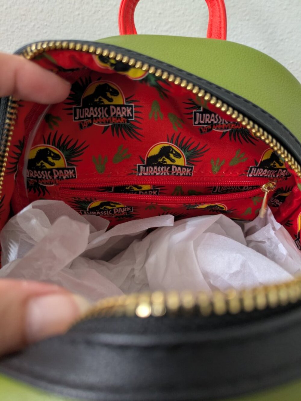 Jurassic Park 30th Anniversary Loungefly Dilophosaurus Mini Backpack - Picture 4 of 8